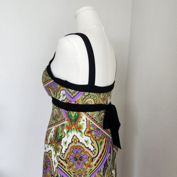 Vintage Y2K Dressbarn Purple Orange Fairy Dress Asymmetrical Midi Dress M - Picture 5 of 11